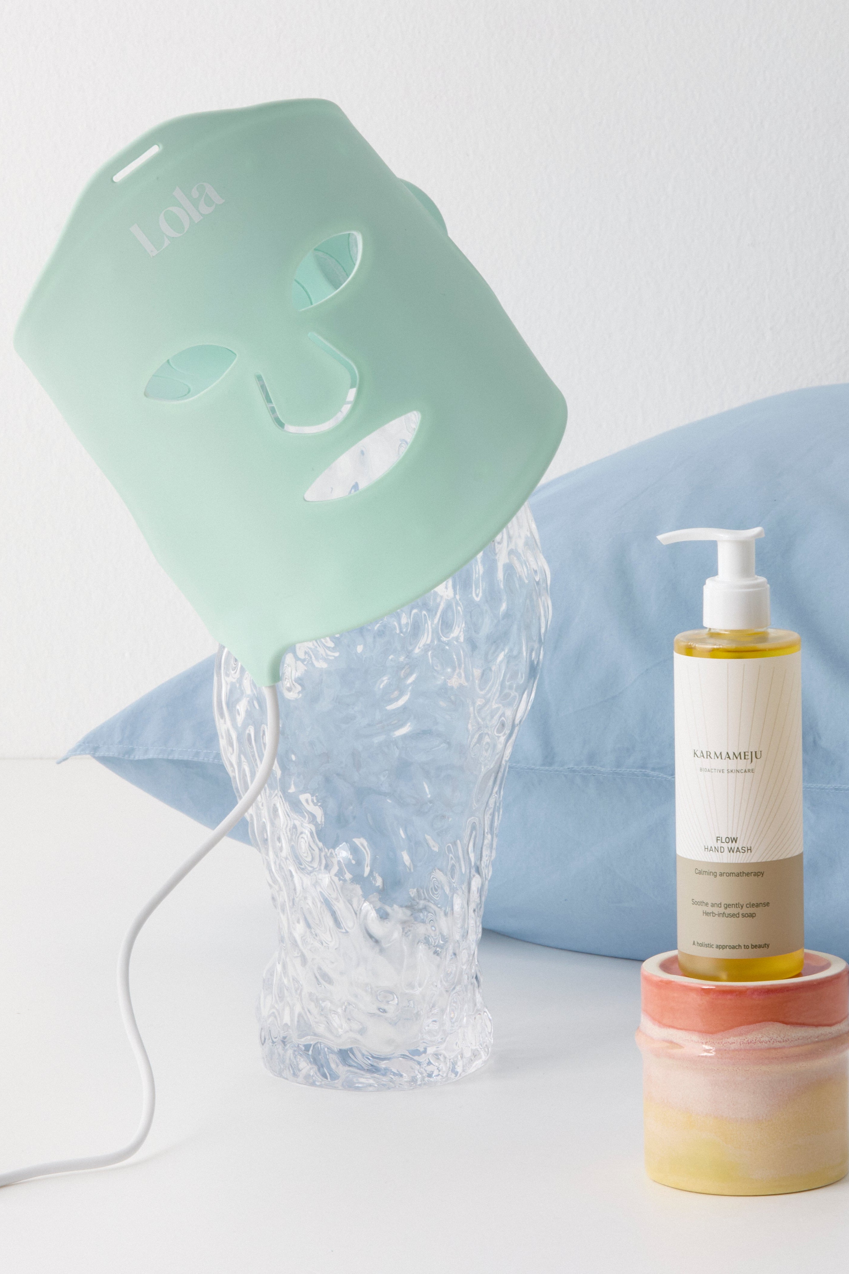 Super Glow LED maske - Mint